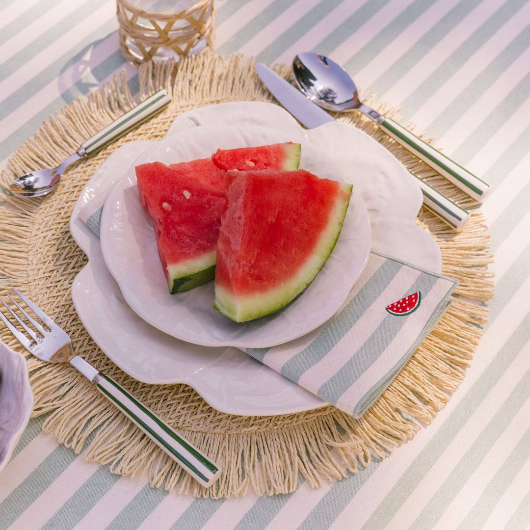 Barra-Servietten mit Fruchtstickerei