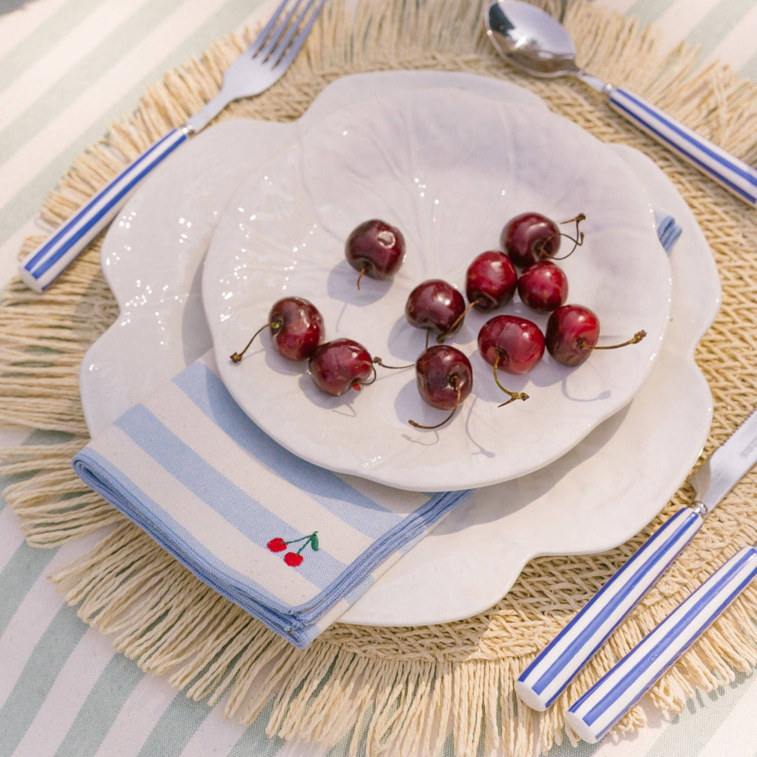 Barra-Servietten mit Fruchtstickerei